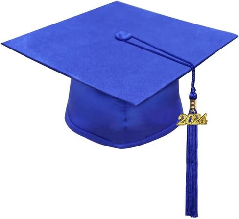 Graduation Cap with Tassel Includes 2024 Date Drop - 6" Hang Loop - One Size Fits All in Saudi Arabia