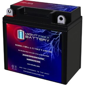 Mighty Max Battery YB9A-A 12V 9AH Battery Replaces Suzuki QuadRunner LT-F160 / ATC125 in Kuwait