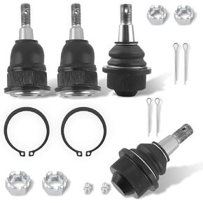 MaxPeedingRods 4pcs مفصل الكرة العلوي والسفلي الأمامي من أجل Chevy/GMC Model- Avalanche 2500 ، Silverado/Sierra/Suburban 1500 2500 3500 HD ، لـ Yukon XL 2000-2010 K6693 ، K6696 in Kuwait