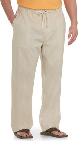 Oak Hill by DXL Men's Big and Tall-blend dring bants Natural 1XL in Kuwait