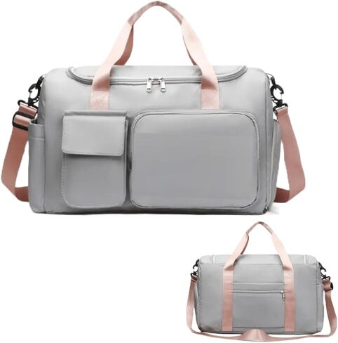 Personalized Sports Bag - Custom Gym Bag, Cheer Bag, Weekender Bag, Duffle Bags Personalized for Men, Women - Personalized Duffel Bag with Name (Black with your text and logo) in Saudi Arabia