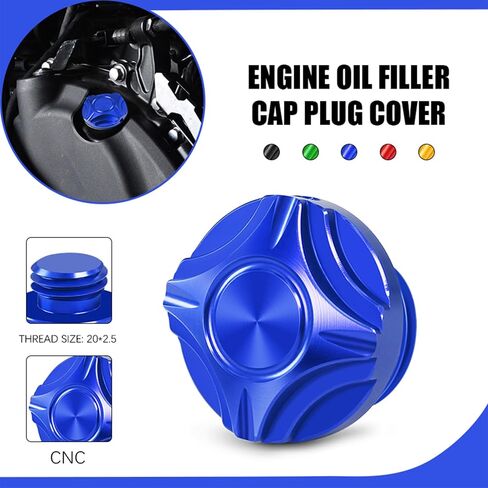 Motorcycle Engine Oil Filler Cap Plug Cover Screw Compatible With Monster CBR1000RR Z900 Z650 MT-09 X-Adv 750 XSR900 Z1000 Z900SE CB650F CBR650F And Other Almost Motorcycle Model in Kuwait