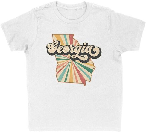 Retro Georgia Kids T-Shirt Youth in Saudi Arabia