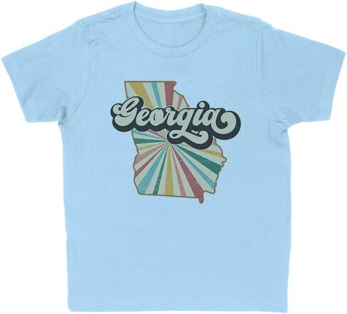 Retro Georgia Kids T-Shirt Youth in Saudi Arabia
