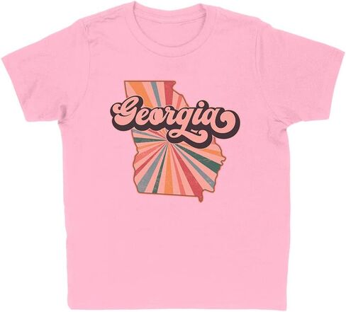 Retro Georgia Kids T-Shirt Youth in Saudi Arabia