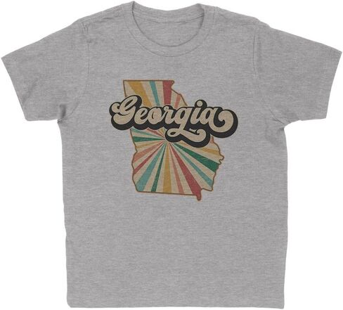 Retro Georgia Kids T-Shirt Youth in Saudi Arabia