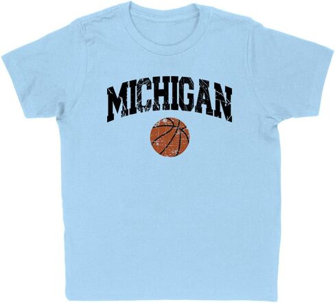 Basketball Michigan Kids T-Shirt Youth in Saudi Arabia