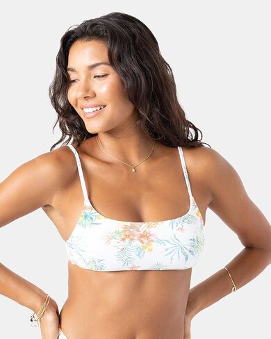 Roxy Women's Bralette Bikini Adjustable Swim Top, Quick-Dry, Removable Pads, UPF 50+, Resort Wear in Saudi Arabia