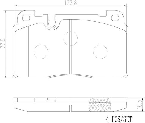 Brembo P85133N Premium Ceramic Front Disc Brake Pad Set AUDI OE# 8R0698151AB in Saudi Arabia