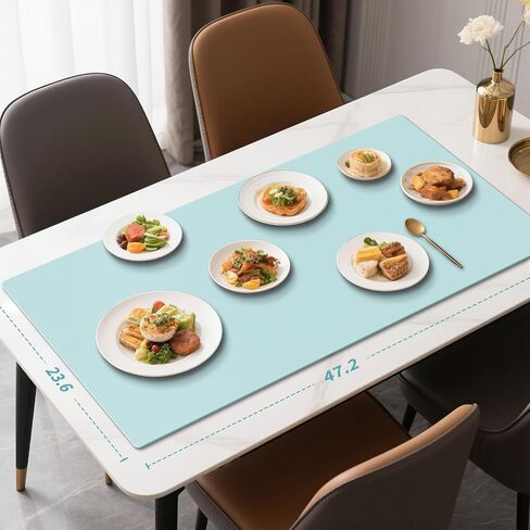 Reusable Writing Surface Desk Pad, PU with Silicone Coating, Multi-Color Non-Slip Mouse Pad, Wipeable Table Protector for Office/Home/Kitchens (Khaki, 40x100cm) in Kuwait