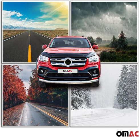 Omac Front Bug Shield Hood Deflector Guard for Isuzu Rodeo 1998-2004 Black Smoke in Saudi Arabia