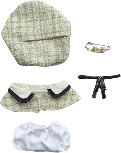 Labubu Clothes, Accessories for Labubu Doll, Outfit Set 4 Pieces Suitable for 15 cm Doll, Cloak Clothes for Labubu Keychain, Stylish Labubu Outfit Replacement in Kuwait