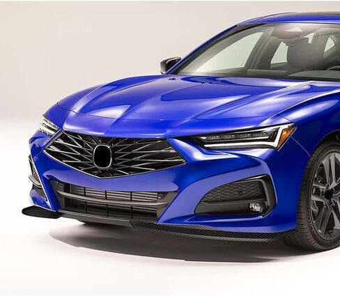 Stay-Tuned, 2PC ABS TS-Style Front Bumper Lip Spoiler Splitter Lip Body Kit, Compatible with 2021-2025 Acura TLX, Auto Replacement Exterior Accessory (Painted Black) in Kuwait