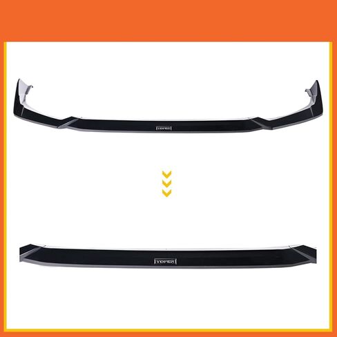 Front Lip Compatibility with 2025 UP Civic 11.5th Gen Yofer Style Front Bumper Chin Lip Spoiler Splitter Kit Gloss Black in Kuwait