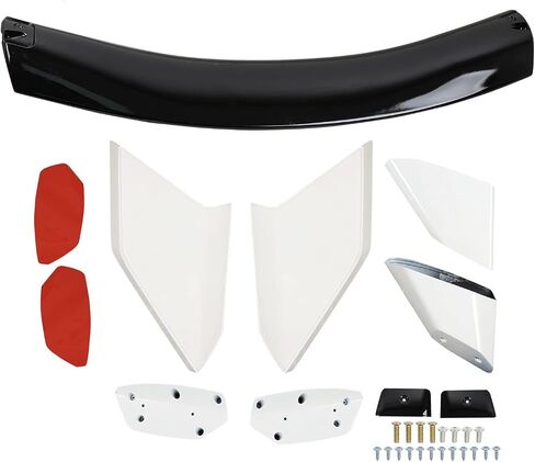 ZXMOTO Fit for Honda Civic 4 Door Sedan 2016 2017 2018 2019 2020 2021 2 Tone White BLK Type R Style Spoiler Wing in Saudi Arabia