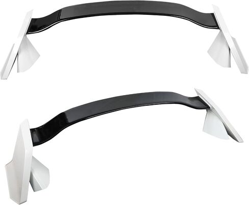 ZXMOTO Fit for Honda Civic 4 Door Sedan 2016 2017 2018 2019 2020 2021 2 Tone White BLK Type R Style Spoiler Wing in Saudi Arabia
