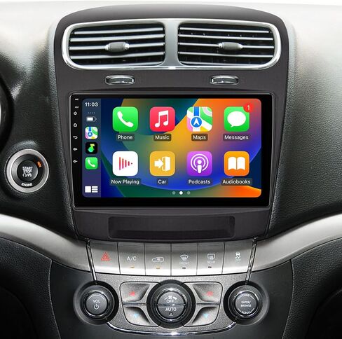 راديو السيارة لـ Dodge Journey 2011-2019 استبدال راديو ستيريو 8Core 4+64G 9.7 بوصة شاشة تعمل باللمس مع Carplay اللاسلكي وAndroid Auto 4G LTE WiFi SWC DSP كاميرا AHD مجانية بلوتوث in Kuwait