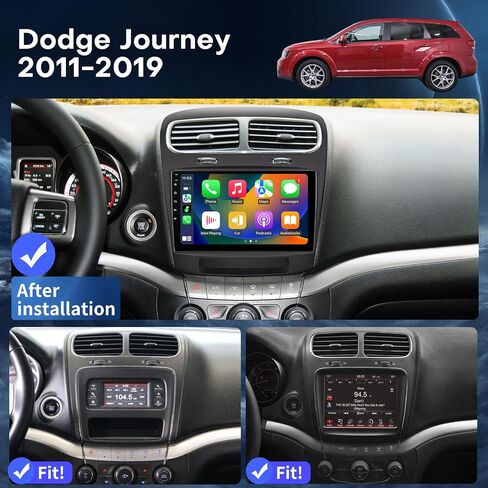 راديو السيارة لـ Dodge Journey 2011-2019 استبدال راديو ستيريو 8Core 4+64G 9.7 بوصة شاشة تعمل باللمس مع Carplay اللاسلكي وAndroid Auto 4G LTE WiFi SWC DSP كاميرا AHD مجانية بلوتوث in Kuwait