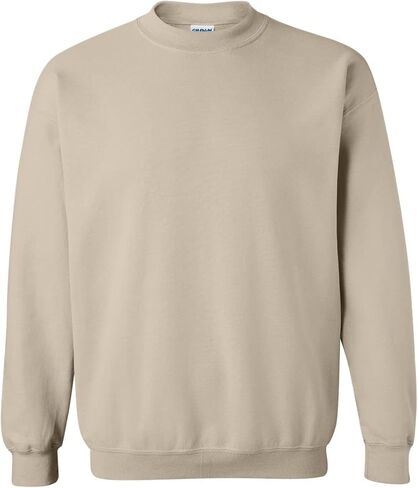 Gildan Adult Fleece Crewneck Sweatshirt, Style G18000, Sandstone, Medium in Saudi Arabia