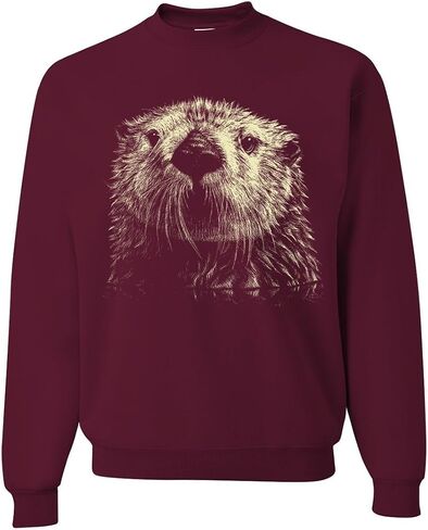 Dolphin Shirt Co عملاق Otter Face Asst Colors Crewneck Sweatshirt in Kuwait