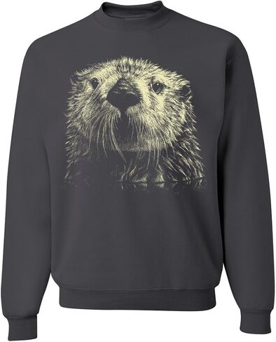 Dolphin Shirt Co عملاق Otter Face Asst Colors Crewneck Sweatshirt in Kuwait