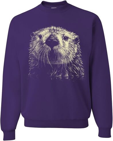 Dolphin Shirt Co عملاق Otter Face Asst Colors Crewneck Sweatshirt in Kuwait