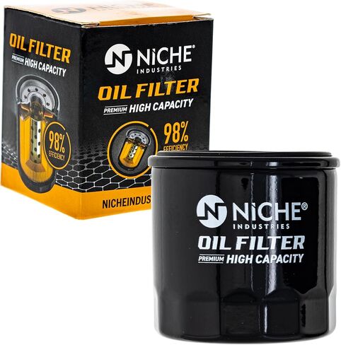 NICHE Oil Filter for Kawasaki Ninja 500R ZX6 Teryx 800 16097-0008 Yamaha Kodiak 700 5GH-13440-80-00 Triumph T1210444 in Saudi Arabia