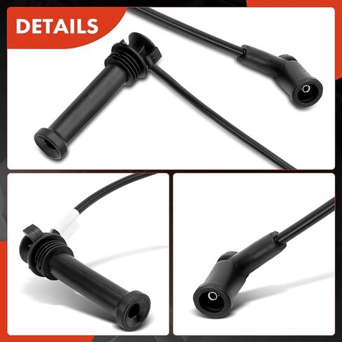 A-Premium Ignition Spark Plug Wires Set of 4 Compatible with Mazda 6 2003 2004 2005, 2.3L, Replace# 1S7Z12259AE in Saudi Arabia