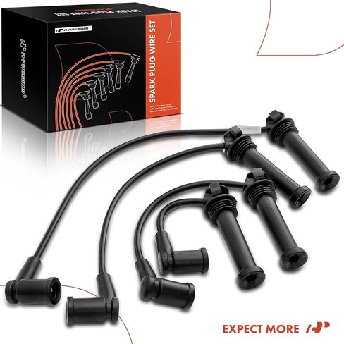 A-Premium Ignition Spark Plug Wires Set of 4 Compatible with Mazda 6 2003 2004 2005, 2.3L, Replace# 1S7Z12259AE in Saudi Arabia