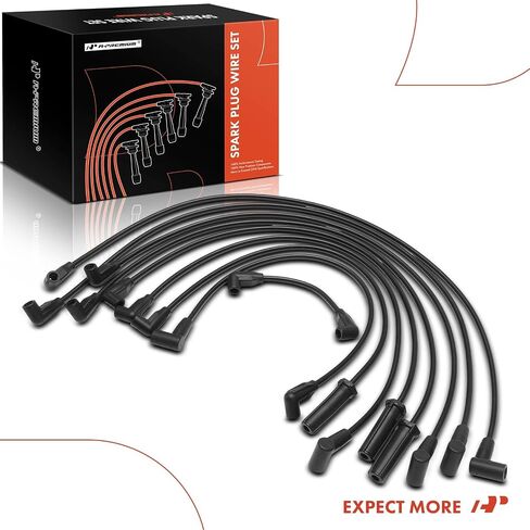 A-Premium 9pcs شرارة الأسلاك التوصيلات المتوافقة مع شيفروليه كامارو 1989-1992 ، كابريس وبويك للهيكل التجاري ، Roadmaster & Cadillac Brougham ، Fleetwood & Oldsmobile Custom Cruise & Pontiac Firebird in Saudi Arabia