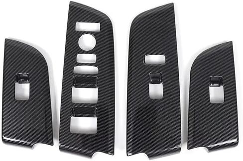Window Lift Switch Panel Cover Trim for Honda for Pilot 2023 2024 LHD Accessories ABS Carbon Fiber in Saudi Arabia