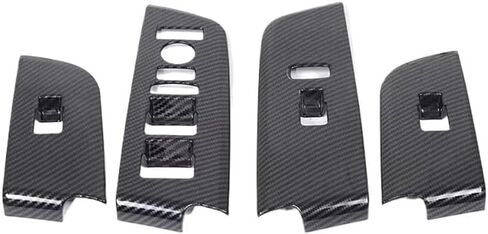 Window Lift Switch Panel Cover Trim for Honda for Pilot 2023 2024 LHD Accessories ABS Carbon Fiber in Saudi Arabia