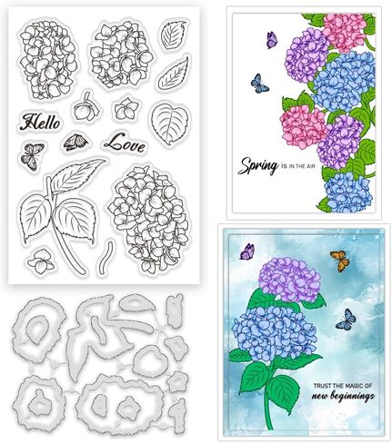 Clear Stamp Layered Flowers Clear Stamps for Card Making or Journaling Cymbidium Floral Clear Stamps for Holiday Card Making Decor DIY Scrapbooking Transparent Album Decoration Paper Craft in Kuwait