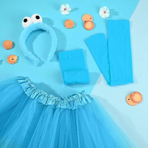 عيون رأس الرأس مع الجوارب توتو تنورة زي موطن الرسوم المتحركة لليوم الكتب يوم عيد ميلاد هالوين cosplay حفلة in Kuwait