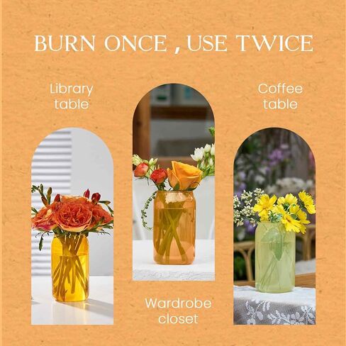 M&SENSE Aromatherapy Soy Scented Candle - Tropical Fruit Party Scent, 10.6 oz, 60-Hour Burn, Exotic Home Decor Gift for Women in Kuwait