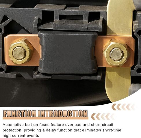 150 Amp 32V MEGA/AMG Bolt Down Fuse, High Current Bolt Mount Automotive Fuses, Bolt-on Fuse for Cars, Trucks, Boats, Construction Vehicles, Caravans, Buses (150A) in Saudi Arabia
