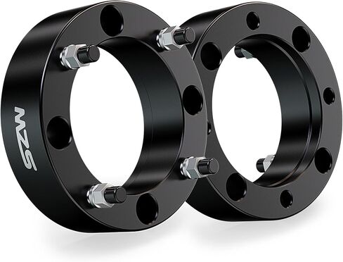 MZS 4x156 Wheel Spacers, 2" Thick 131mm Bore 12×1.5mm Compatible with 2013+ Ranger / 2014+ RZR XP 1000/2015+ RZR 4 Lug ATV UTV Tire-Set of 2 Black in Saudi Arabia