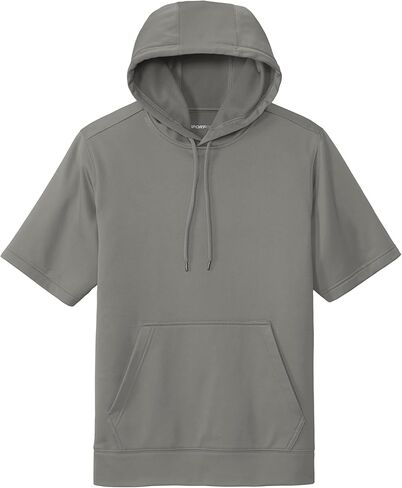 SPORT-TEK Sport-Wick Fleece Short Sleeve Hooded Pullover ST251 in Saudi Arabia