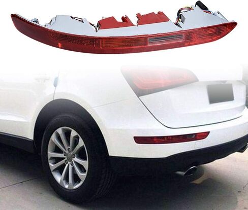 Astra Depot Replacement For Audi Q5 2009-2017 Rear Bumper Right Passenger Side Tail Lamp + 72W Incandescent Light Bulbs in Saudi Arabia