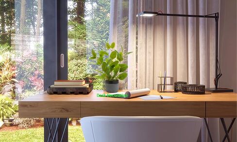 نباتات ficus مزيفة 14.5 بوصة طول النباتات الداخلية الاصطناعية مع أوراق الحياة الخضراء في وعاء رمادي أسود للمنزل المنزلي في الهواء الطلق أواني الشرفة زخارف زخرفة in Kuwait