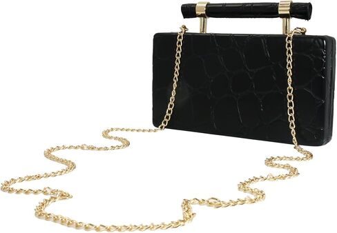 Women Faux Leather Evening Bag Bag Sytsly Gripe Clutch Handbag Pu Counter Crossbod in Kuwait