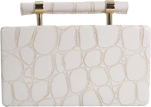 Women Faux Leather Evening Bag Bag Sytsly Gripe Clutch Handbag Pu Counter Crossbod in Kuwait