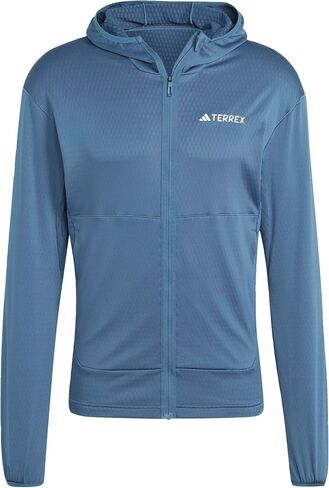 أديداس Xperior Light Light Fleece Jacket Men's ، الأزرق ، الحجم M. in Saudi Arabia