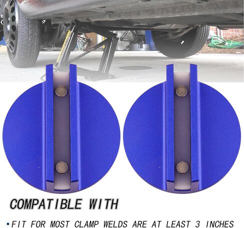 Pinch Weld Jack Adapter,Universal Aluminum Grooved Magnetic Jack Pad Pinch Weld Frame Rail Adapter for Vehicles, Slot Width 0.4 Inch (2Pcs) in Saudi Arabia