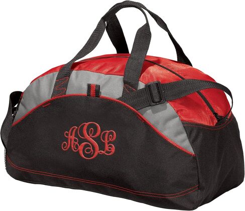 Custom Sport Duffel Bag Add Your Embroidered Text Medium Contrast Sport Gym Travel Water Resistant Duffel Bag Black in Saudi Arabia