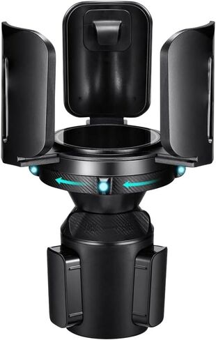 Car Cup Holder Expander, All Purpose Cup Holder Adapter with Adjustable Base, Auto Cup Organizer Expander Holder Compatible with 3.04" to 5.25" Bottles, Mugs, Drinks, Foods (1 PC) in Saudi Arabia