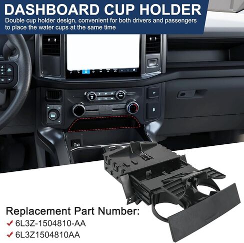 Dashboard Cup Holder Insert Ash Tray Compatible with Ford F150 STX XL XLT 2004-2008 Replace# 6L3Z-1504810-AA in Saudi Arabia