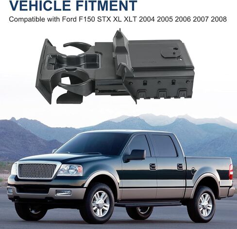 Dashboard Cup Holder Insert Ash Tray Compatible with Ford F150 STX XL XLT 2004-2008 Replace# 6L3Z-1504810-AA in Saudi Arabia