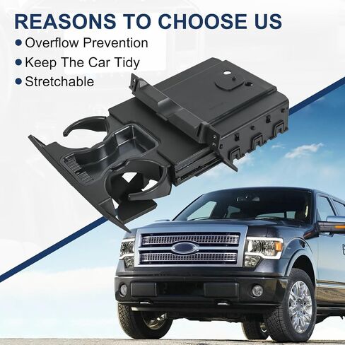Dashboard Cup Holder Insert Ash Tray Compatible with Ford F150 STX XL XLT 2004-2008 Replace# 6L3Z-1504810-AA in Saudi Arabia