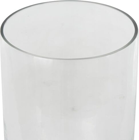 Deco 79 Glass Candle Holder with Elevated Base, 6" x 6" x 12.7", Clear in Saudi Arabia